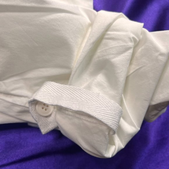 📌Kenneth Cole Reaction White Casual Poll On Pants - Roll Up Leg - Pockets - Picture 6 of 16